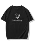 Men'WB shield Letter & Graphic Print Round Neck Tee, Regular Fit Casual Short Sleeve Printed T-Shirt for Summer, Men'WB...