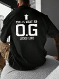 Men'WB shield Letter & OG Logo Print Round Neck Tee, Loose Casual Short Sleeve T-shirt for Summer, Men'WB shield Top for...