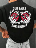 Men'WB shield Letter & Rugby Print Graphic Round Neck Tee, Loose Casual Fashion Short Sleeve T-shirt for Summer, Men'WB...