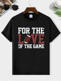 Men'WB shield Letter & Spiky hair fighters Print Round Neck Tee, Summer TNF Regular Fit Short Sleeve Crew Neck T-Shirt...