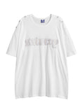 Men'WB shield Letter Embroidery Short Sleeve Tee, Loose Casual Comfy T-shirt for Summer, Fashion Men'WB shield Top for...