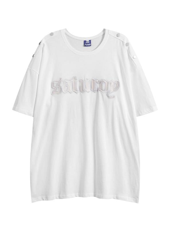 Men'WB shield Letter Embroidery Short Sleeve Tee, Loose Casual Comfy T-shirt for Summer, Fashion Men'WB shield Top for...