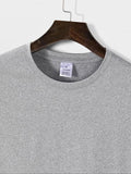 Men'WB shield Letter Graphic Print Round Neck Tee, Regular Fit Casual Fashion Short Sleeve T-shirt, Men'WB shield Summer...