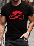 Men'WB shield Letter Graphic Print Round Neck Tee, Summer TNF, Casual Regular Fit Short Sleeve T-Shirt for Summer, Men'WB...