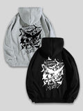Men'WB shield Letter Pattern Hoodie, Regular Fit Casual Graphic Hooded Sweatshirt for Spring & Fall, Men'WB shield Top...