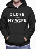 Men'WB shield Letter Print Drop Shoulder Hoodie, Fashion Casual Regular Fit Drawstring Kangaroo Pocket Hooded Sweatshirt...