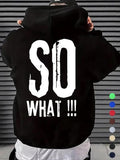 Men'WB shield Letter Print Drop Shoulder Hoodie, Fashion Casual Regular Fit Drawstring Pocket Hooded Sweatshirt for Daily...