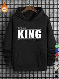 Men'WB shield Letter Print Drop Shoulder Hoodie, Regular Fit Fashion Casual Drawstring Pocket Hooded Sweatshirt for Daily...