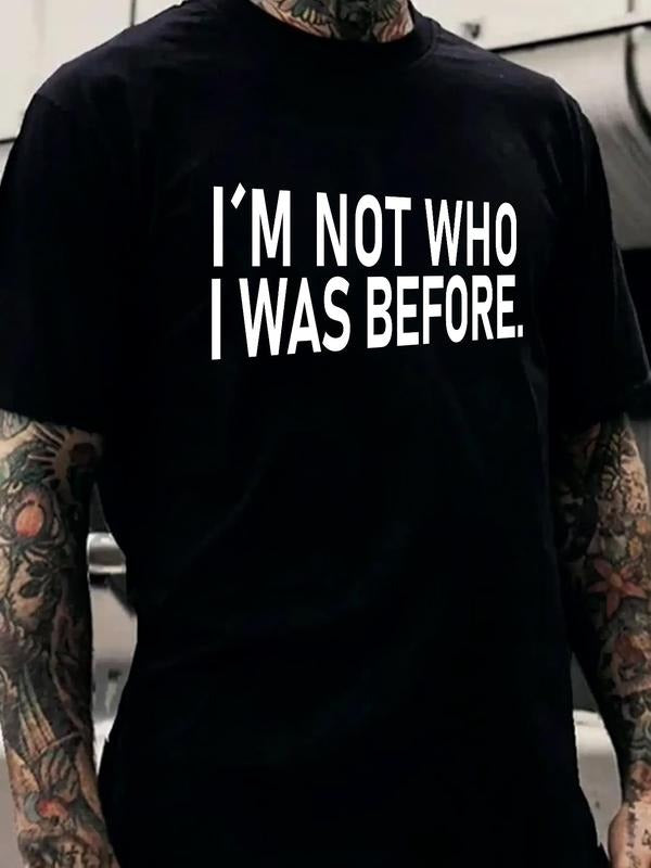 Men'WB shield Letter Print Round Neck Drop Shoulder Tee, Summer TNF, Regular Fit Crew Neck Short Sleeve T-Shirt for Men,...