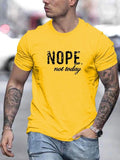 Men'WB shield Letter Print Round Neck Tee, Summer TNF, Regular Fit Short Sleeve T-shirt for Summer, Fashion Menswear,...
