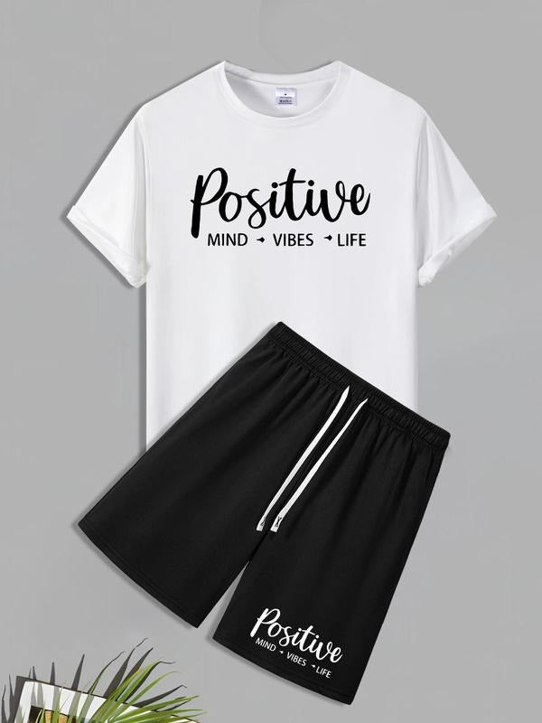 Men'WB shield Letter Print Short Sleeve Tee & Shorts Straw hat pirates Set, Regular Fit Round Neck T-shirt & Shorts,...