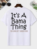 Men'WB shield Letter Print T-shirt, Casual Round Neck Tee, Summer TNF for Daily Wear Hoodie, Sweatshirt | RetroVerseTees.com