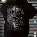 Men'WB shield Lion & Letter Print Drop Shoulder Hoodie, Fashion Casual Regular Fit Drawstring Pocket Hooded Sweatshirt...