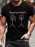 Men'WB shield Loose Cartoon & Letter Print Round Neck Tee, Casual Short Sleeve Crew Neck T-Shirt for Summer, Men'WB...