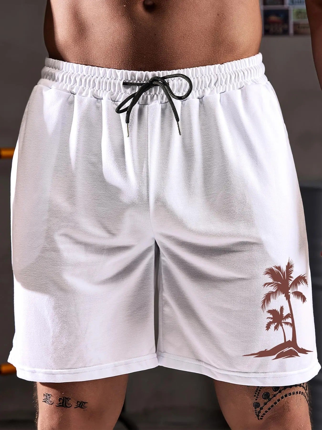 Men'WB shield Palm Tree Print Boxer Briefs, Casual Comfy Breathable Underwear for Daily Wear, Men'WB shield Underwear for...