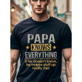Men'WB shield Papa Knows Everything T-shirt TNF'WB shield Day, T-shirt For Men Hoodie, Sweatshirt | RetroVerseTees.com