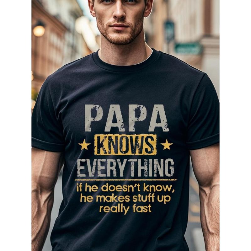 Men'WB shield Papa Knows Everything T-shirt TNF'WB shield Day, T-shirt For Men Hoodie, Sweatshirt | RetroVerseTees.com