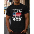 Men'WB shield Patriotic Independence Day Cotton T-Shirt