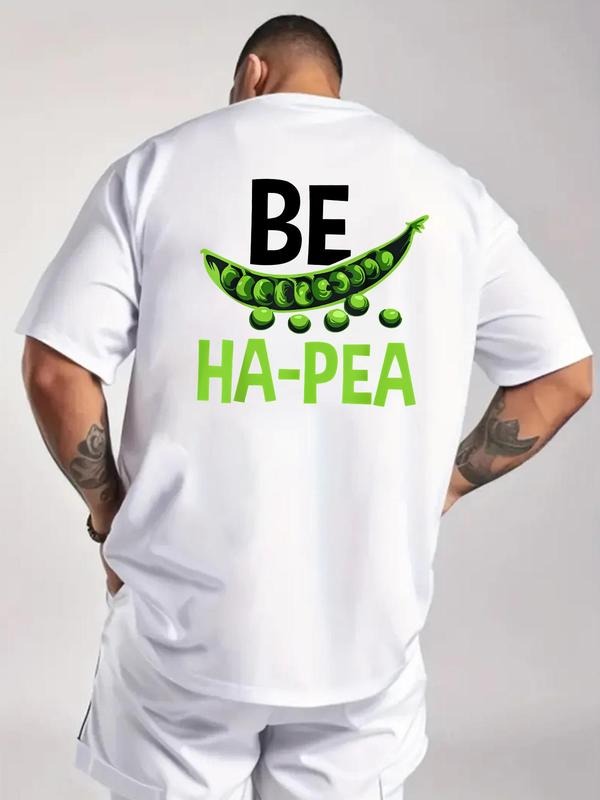 Men'WB shield Pea Graphic Print Round Neck Tee, Loose Casual Fashion Short Sleeve T-shirt, Men'WB shield Summer TNF for...