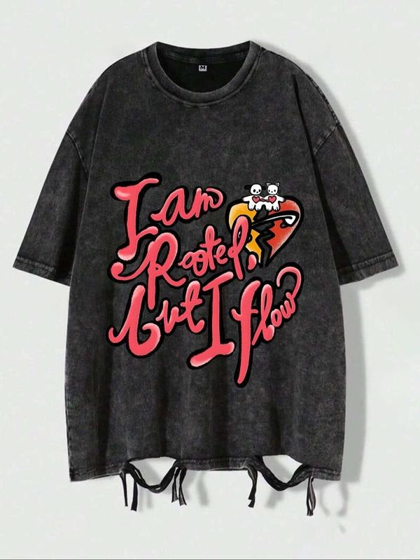 Men'WB shield Regular Fit "Swoosh Gunpla brand ROOTED Red plumber brand FOG" Slogan Print Short Sleeve Graphic Tee,...
