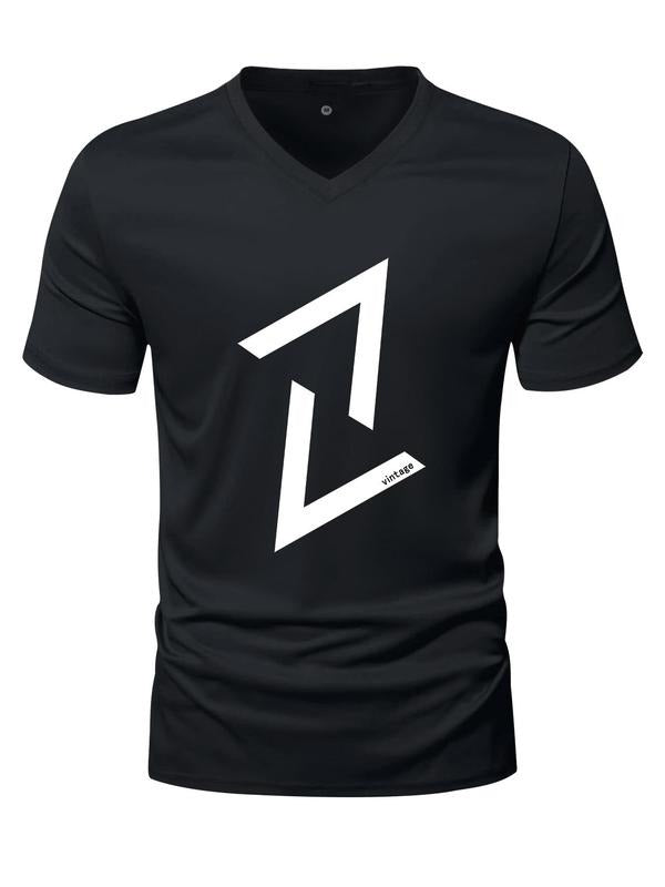 Men'WB shield Regular Fit Geometric Print Superhero team Neck Tee, Summer TNF, Fashion Casual Short Sleeve T-shirt for...