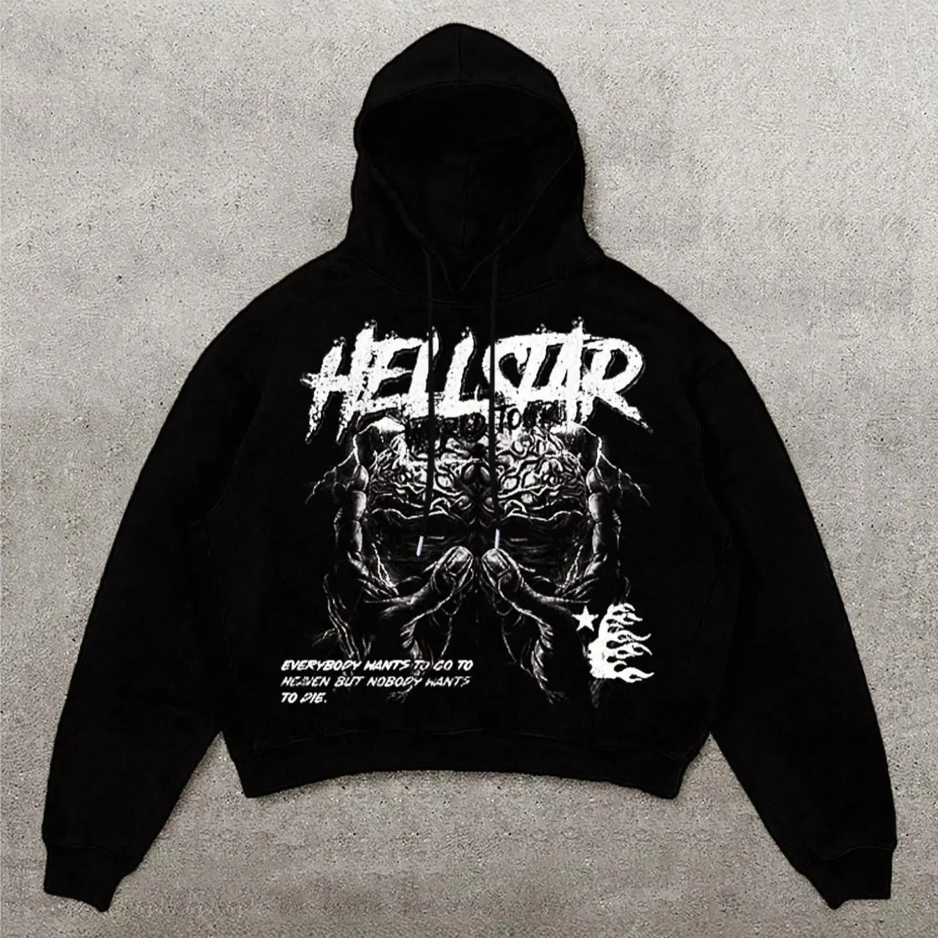 Men'WB shield Regular Fit Graphic Print Hoodie, Casual Street Drawstring Long Sleeve Hooded Sweatshirt for Spring & Fall,...