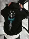 Men'WB shield Regular Fit Graphic Print Kangaroo Pocket Hoodie, Comfy Casual Long Sleeve Hooded Sweatshirt, Men'WB shield...