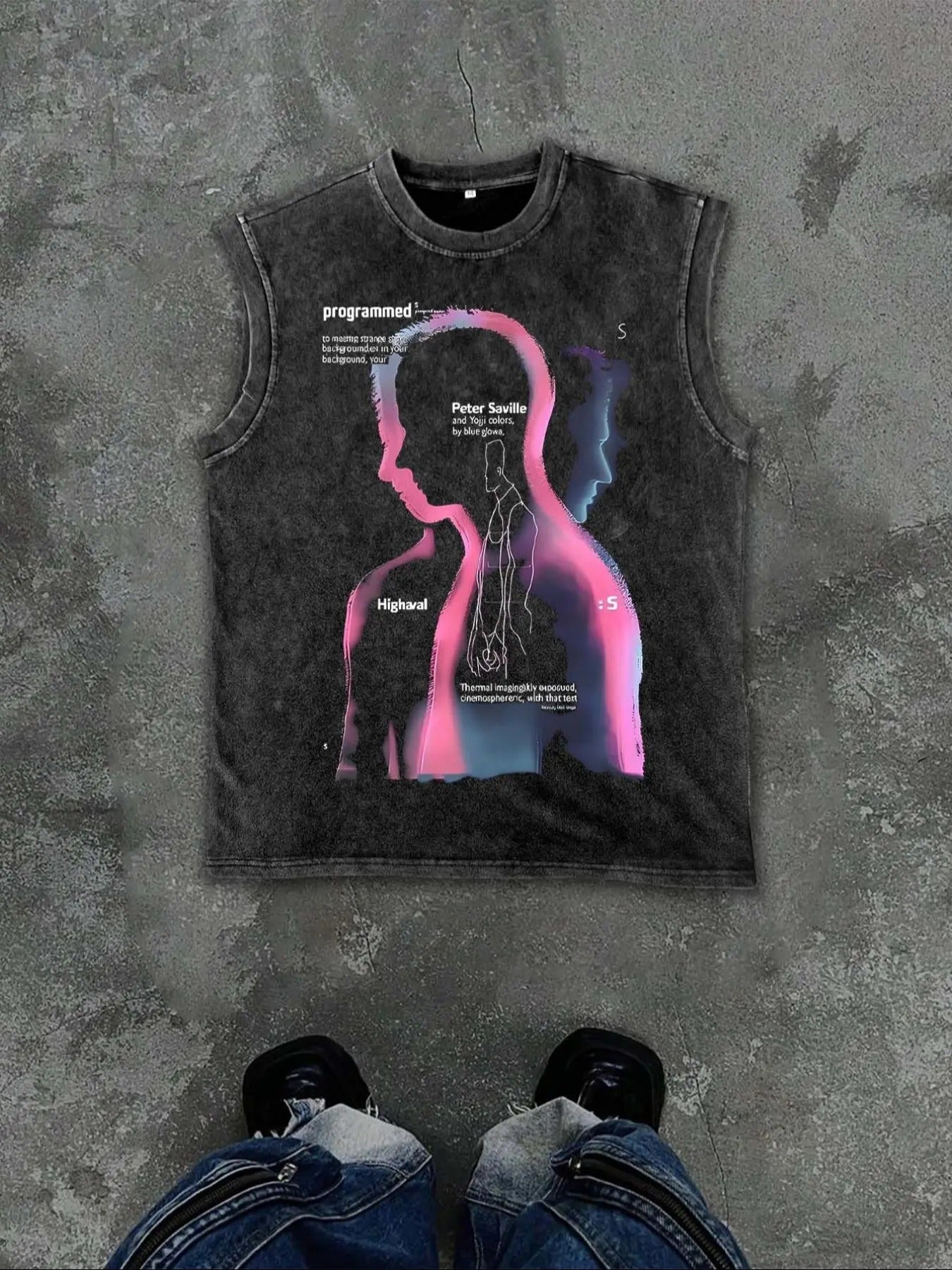 Men'WB shield Regular Fit Graphic Round Neck Tank Top, Casual Sleeveless Crew Neck Top for Summer, Fashion Men'WB shield...