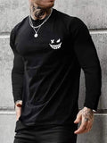 Men'WB shield Regular Fit Graphic Round Neck Tee, Fashion Casual Crew Neck T-Shirt for Daily Holiday Outdoor Wear, Men...