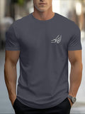 Men'WB shield Regular Fit Hand Print Short Sleeve Graphic Tee, Casual Round Neck T-shirt for Daily Wear, Men'WB shield...