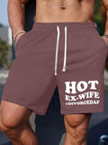 Men'WB shield Regular Fit Hot Wife Print Boxer Briefs, Casual Comfy Breathable Shorts for Daily Wear, Menswear for Spiky...