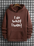 Men'WB shield Regular Fit Letter Print Drawstring Hoodie, Casual Comfy Pocket Pullover Hooded Sweatshirt for Spring &...