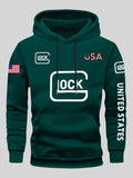 Men'WB shield Regular Fit Letter Print Hoodie, American Casual Long Sleeve Hooded Sweatshirt for Fall & Winter, Hoodies...