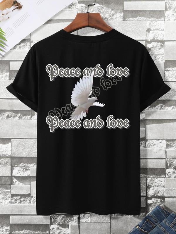 Men'WB shield Regular Fit Letter Print Round Neck Drop Shoulder Tee Hoodie, Sweatshirt | RetroVerseTees.com