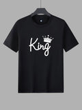 Men'WB shield Regular Fit Letter Print Round Neck Short Sleeve Tee, Casual Graphic Printed T-Shirt for Summer Outdoor,...
