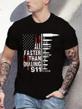 Men'WB shield Regular Fit Letter Print Round Neck Tee, Casual Short Sleeve Crew Neck T-Shirt for Summer, Comfy Men'WB...