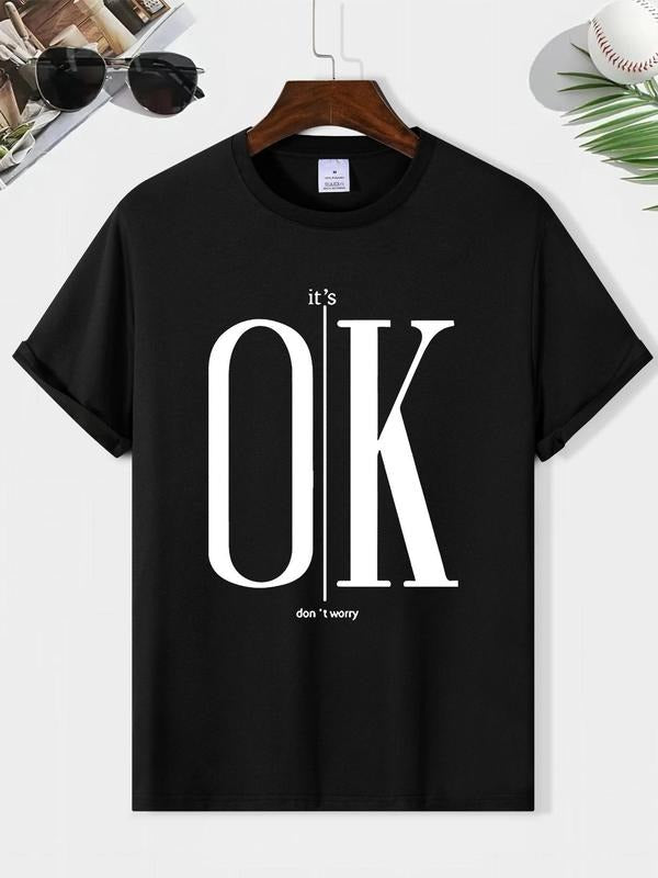 Men'WB shield Regular Fit Slogan Print Round Neck Tee, Summer TNF FOG Comfy Short Sleeve Crew Neck T-Shirt for Daily...