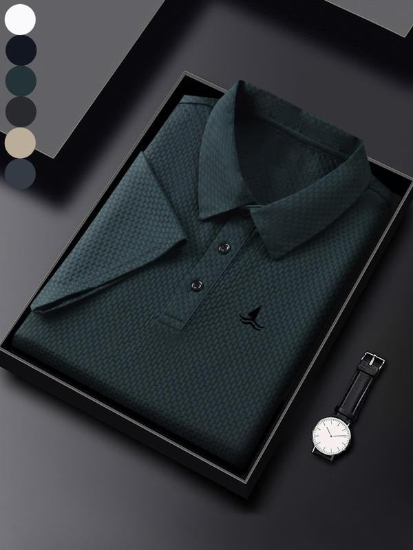 Men'WB shield Regular Fit Snakeskin Print Polo Shirt, Casual Short Sleeve Collared Top for Summer, Fashion Men'WB shield...