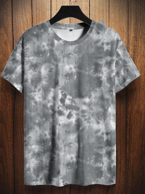 Men'WB shield Regular Fit Tie Dye Short Sleeve Tee Summer TNF, Casual Round Neck T-Shirt for Summer, Men'WB shield Top...