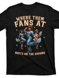 Men'WB shield Retro Western Cowboy Style Graphic Tee
