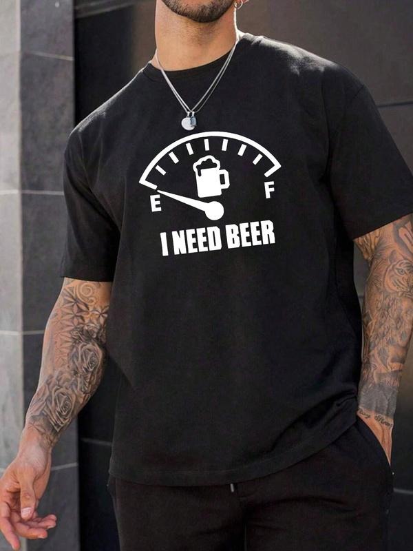 Men'WB shield Round Neck Short Sleeve Round Neck Graphic Tee, Summer TNF Regular Fit Crew Neck T-shirt For Summer,...