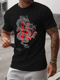 Men'WB shield Spiky hair fighters Graphic Round Neck Tee, Summer TNF Regular Fit Casual Short Sleeve T-Shirt for Summer,...