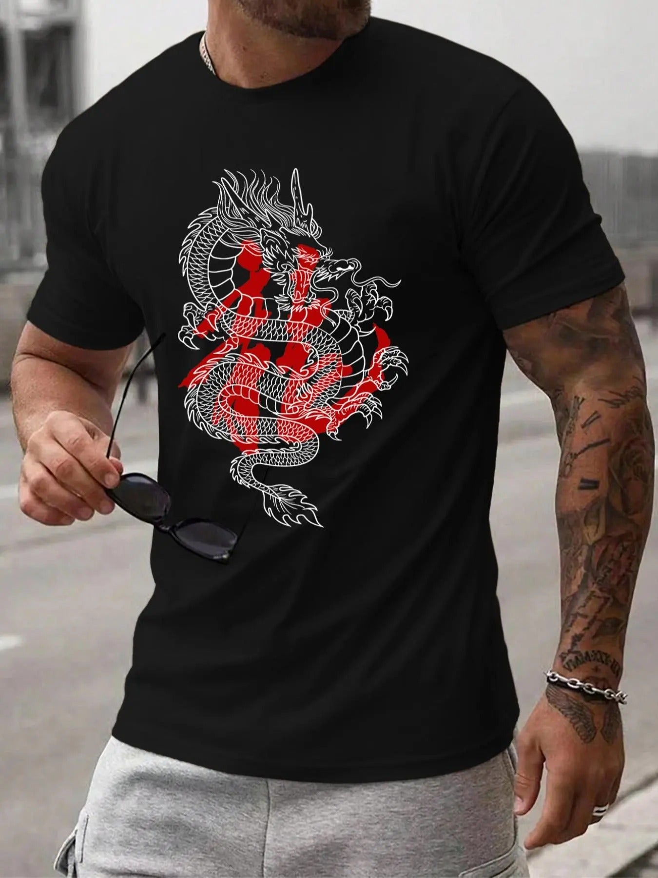 Men'WB shield Spiky hair fighters Graphic Round Neck Tee, Summer TNF Regular Fit Casual Short Sleeve T-Shirt for Summer,...