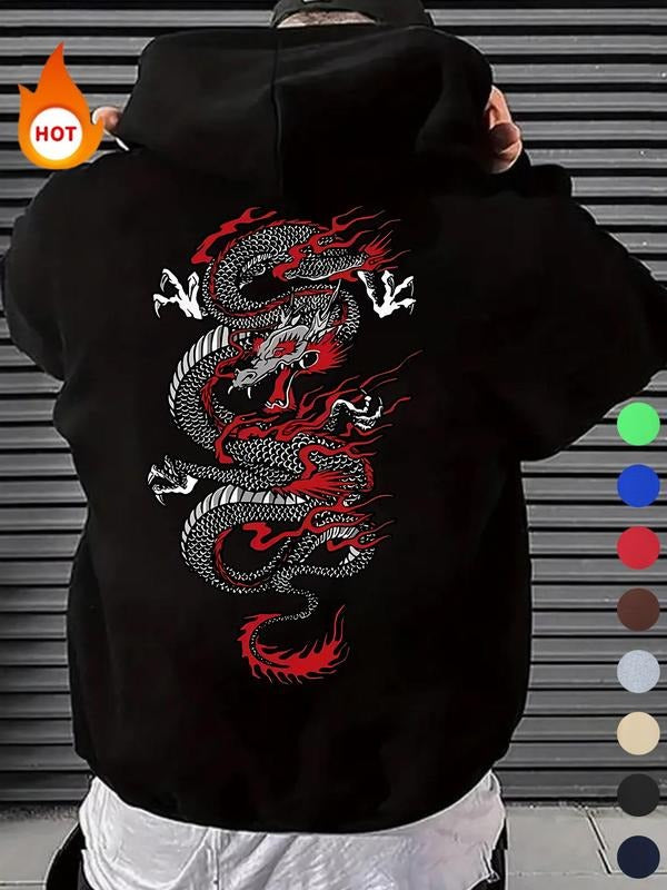 Men'WB shield Spiky hair fighters Print Pocket Drawstring Hoodie, Regular Fit Casual Drop Shoulder Long Sleeve Hooded...