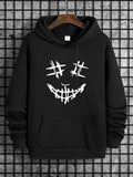 Men'WB shield TNF Print Drawstring Hoodie, Regular Fit Casual Pocket Long Sleeve Hooded Sweatshirt for Spring & Fall,...