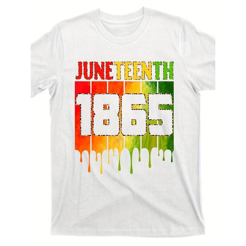 Men'WB shield Women'sJuneteenth 1865 Black Freedom African American BLM Graphic T-Shirt