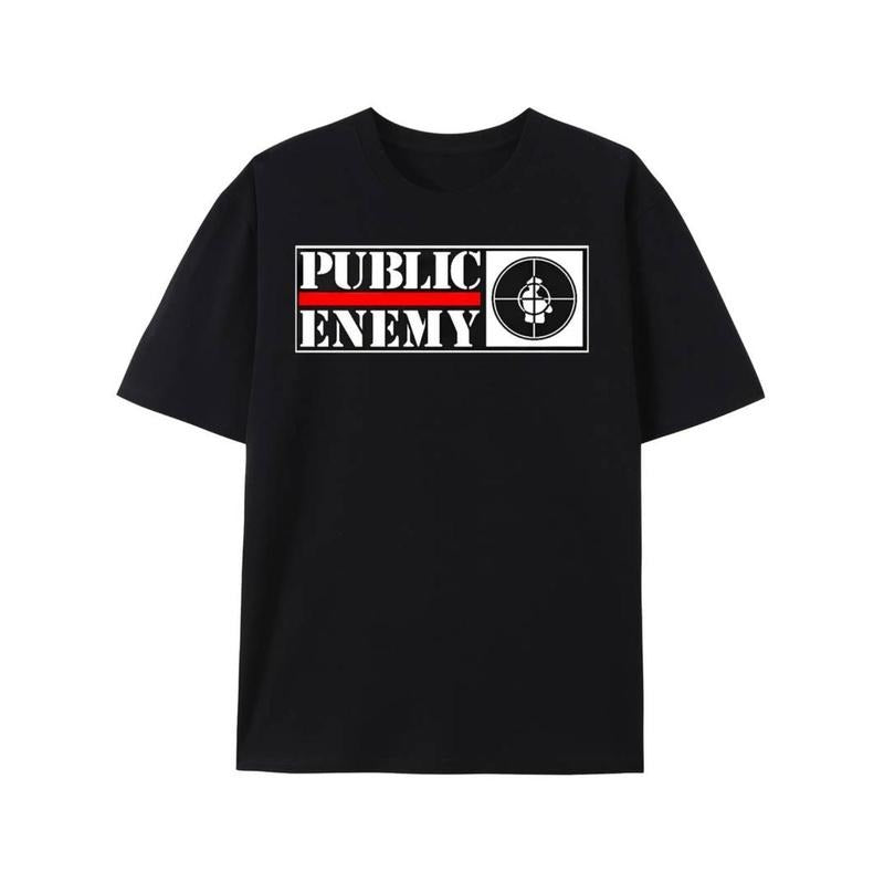 Men'WB shield pattern T-shirt - Bold letter Gunpla brand target design style. Regular round neck casual T-shirt, suitable...