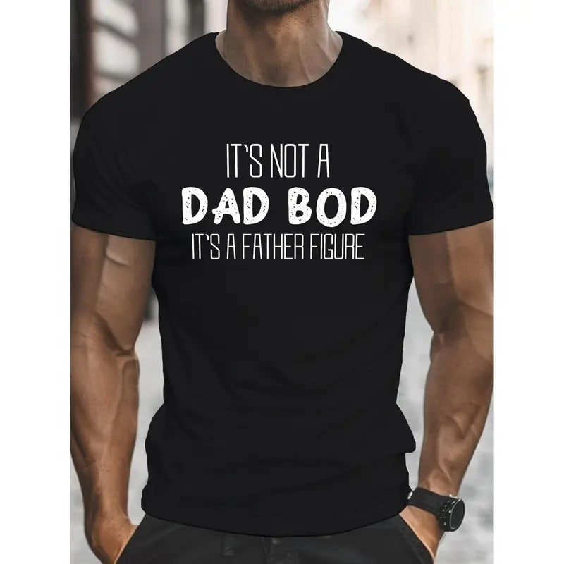 Men's "Dad Bod" Graphic Tee - Casual Crew Neck Short Sleeve T-Shirt, Lightweight Summer Shirt for Father's Day Made in...