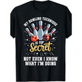 Men's 100% Cotton T-Shirt | Casual Round Neck | Multi-Season Comfort Fit | Humorous Bowling Graphic Print | Machine...