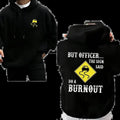 Men's Car & Letter Print Drop Shoulder Drawstring Poker Hoodie - Classic Fit Pullover with Double-Lined Hood and...